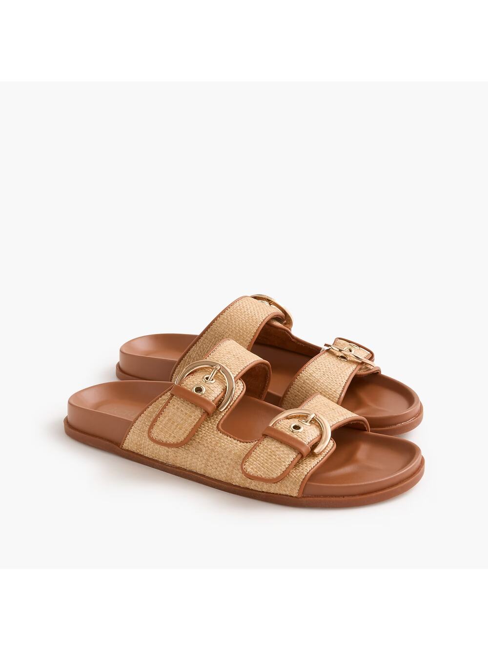 NWT J Crew Factory Double-Buckle Sandals Size 9